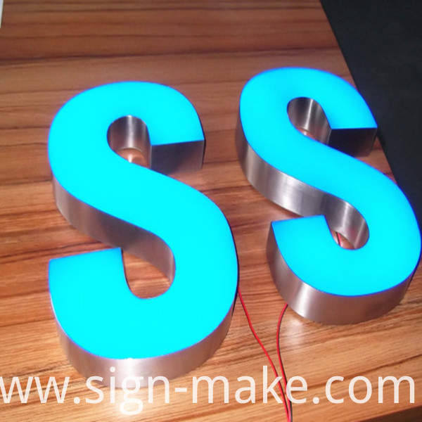 epoxy resin gel filled led letter sign china manufacturer resain letter